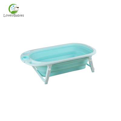 Comfortable new design folding plastic baby bath tub for kids, freestanding folding tub